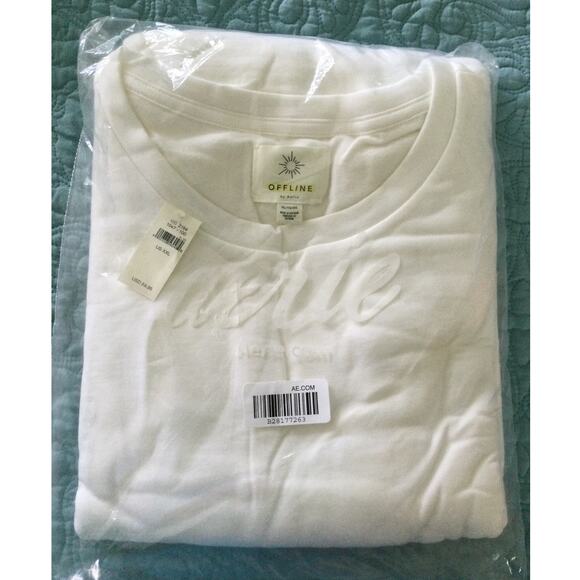 Offline by Aerie White Pullover Sweater XXL NIP - Picture 1 of 5